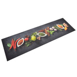 Vidaxl Küchenmatte Waschbarer Druck 45x150 cm Samt