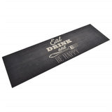 Vidaxl Cuisine Mat Washable Kitchen Print 60x180 cm Velvet noir