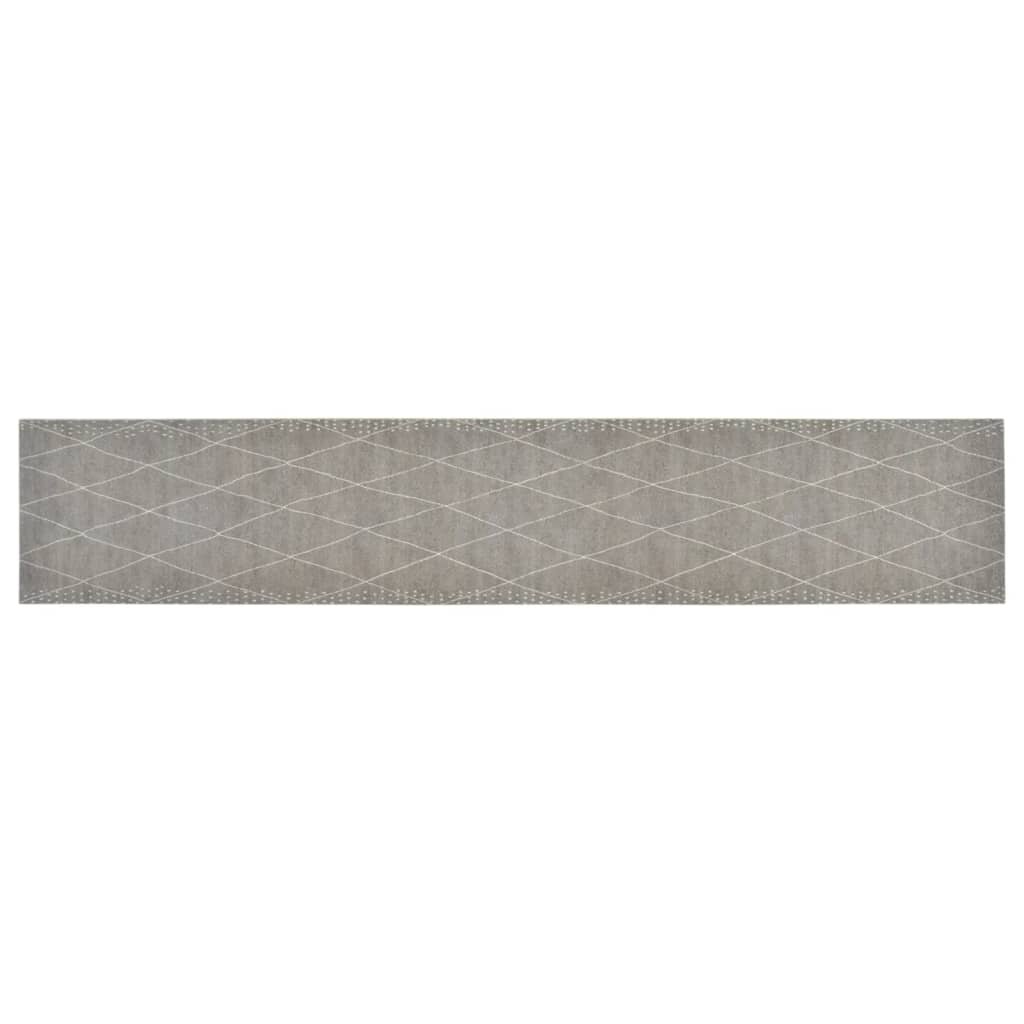 Vidaxl Kitchen Mat wäschen checkered 60x300 cm Velvett