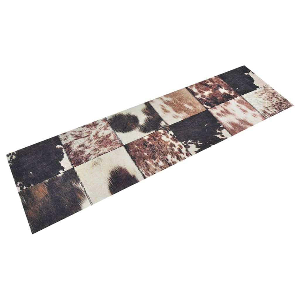 Vidaxl Kitchen Mat wäschen Déiere Haut Drécken 45x150 cm Velvett