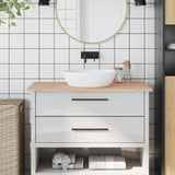 Vidaxl Washbasin Tabel 100x50x1,5 cm fast bøg træ