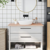 Vidaxl Washbasin Tabel 100x60x1,5 cm fast bøg træ