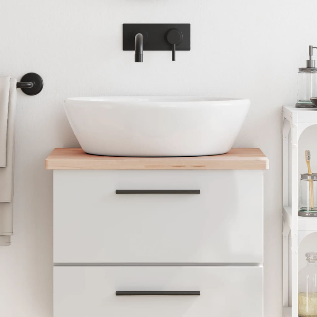 VidaXL Washbasin sheet 60x40x2.5 cm Solid beech wood