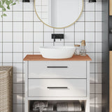 Vidaxl Washbasin Tabella 80x40x1.5 cm Legno di faggio solido