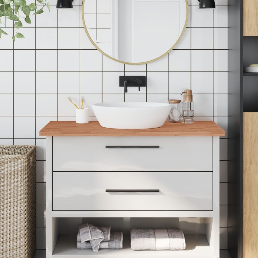 Vidaxl Washbasin Tabel 100x50x2,5 cm fast bøg træ