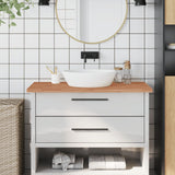 Vidaxl Washbasin Blad 100x60x2,5 cm Solid Beech Wood