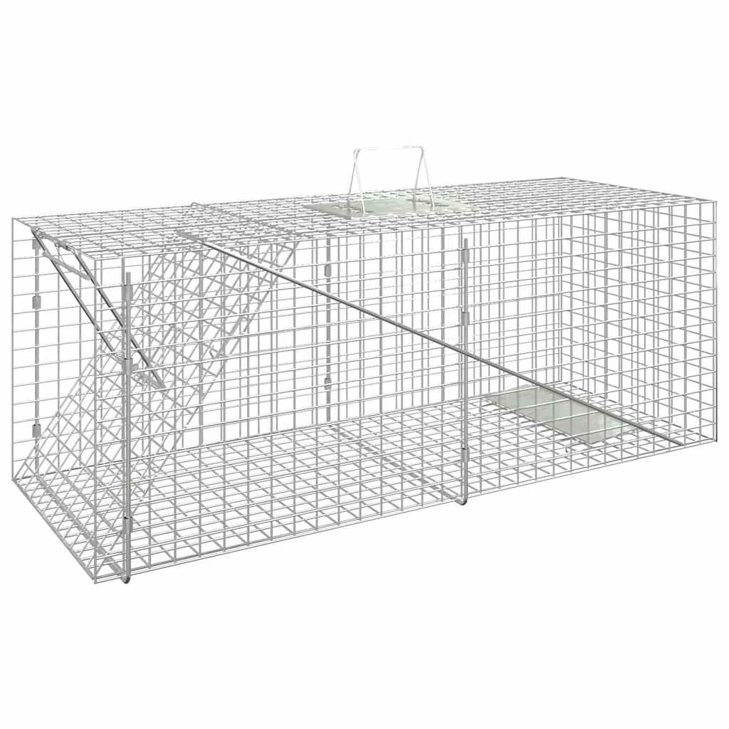 Vidaxl Animal Trap 64,5x25x26,5 cm galvanizované železo