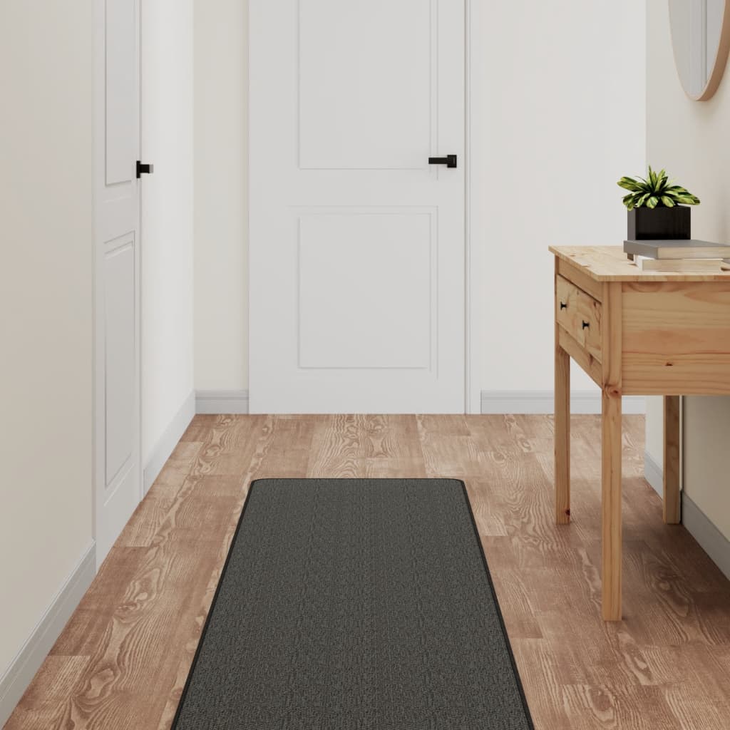 Vidaxl Teppech Runner 50x150 cm sisal-kuckt Anthetracite-faarweg