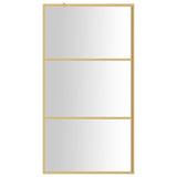 Vidaxl Walk-in shower wall Transparent 115x195 cm ESG glass gold colored