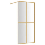 Vidaxl Walk-in sprchová stěna průhledná 90x195 cm ESG Glass Gold Colored