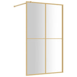 Vidaxl Walk-in Shower Wall Transparent 118x195 cm ESG-GLAS Gold w kolorze