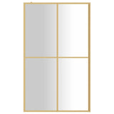 Vidaxl Walk-in Shower Wall Transparent 118x195 cm ESG-GLAS Gold w kolorze