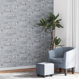 Vidaxl Fore Wallpaper 3d Stone-aspecto 10x0.53 m gris claro