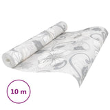 Vidaxl Vordertapete 3D Blumenmuster 10x0,53 m Grau