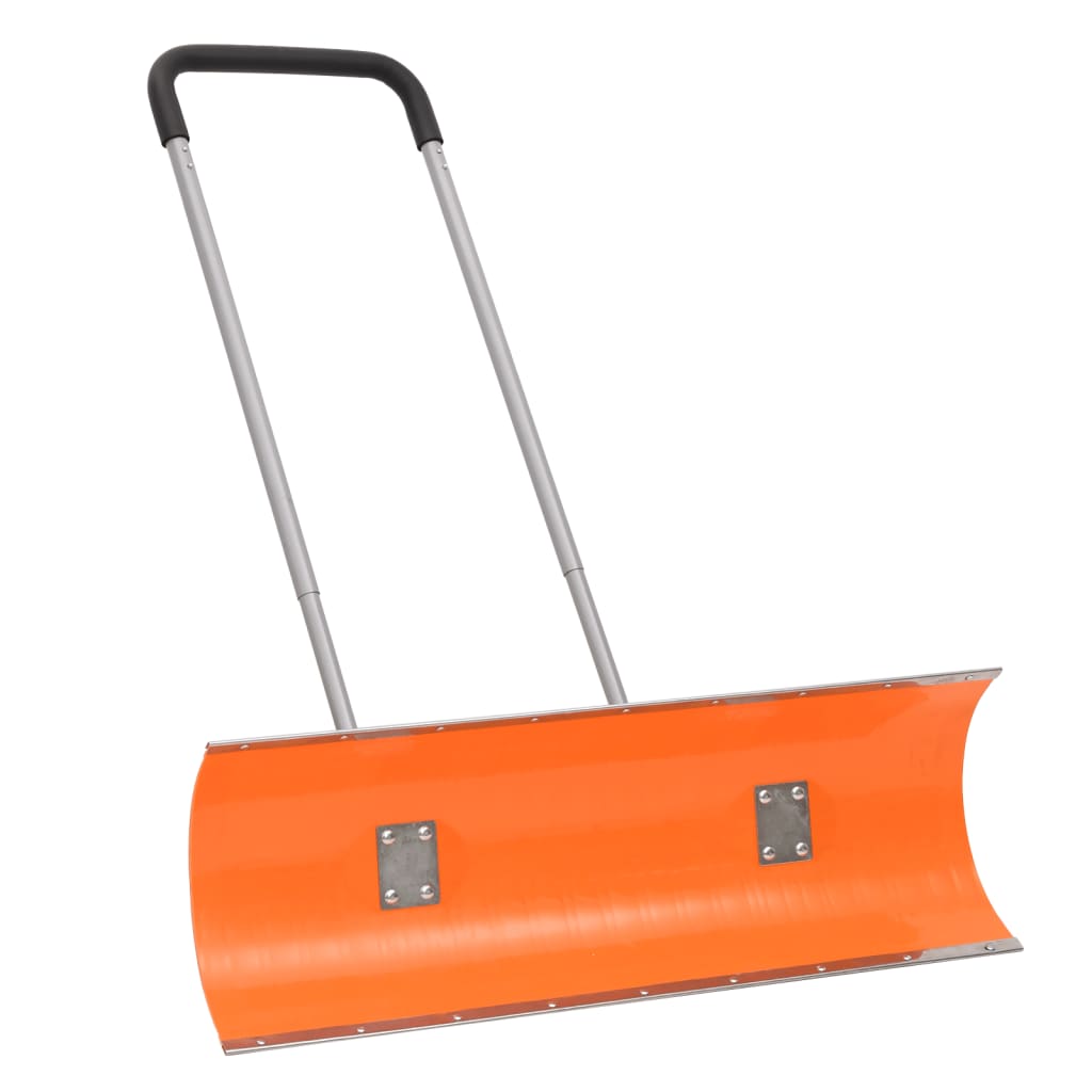 Vidaxl Snow scoop with extendable handle 96 cm leaf steel orange