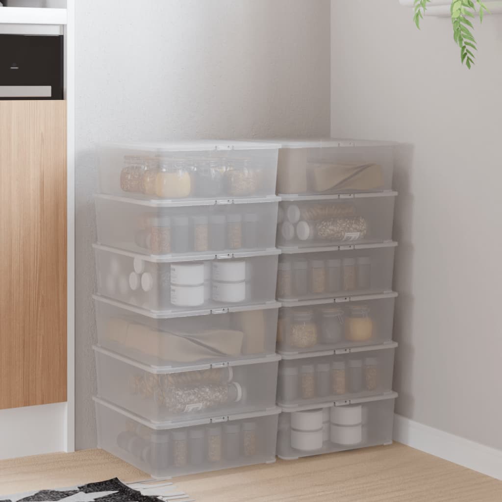 Pudełka do przechowywania vidaxl 12 St Stackable 5 L Plastic