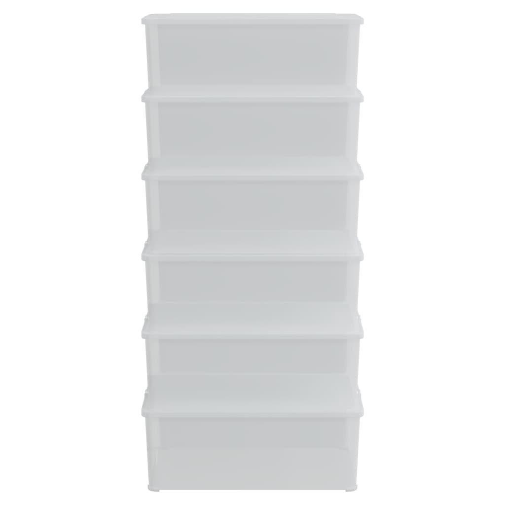 Pudełka do przechowywania vidaxl 6 ST Stackable 10 L Plastic