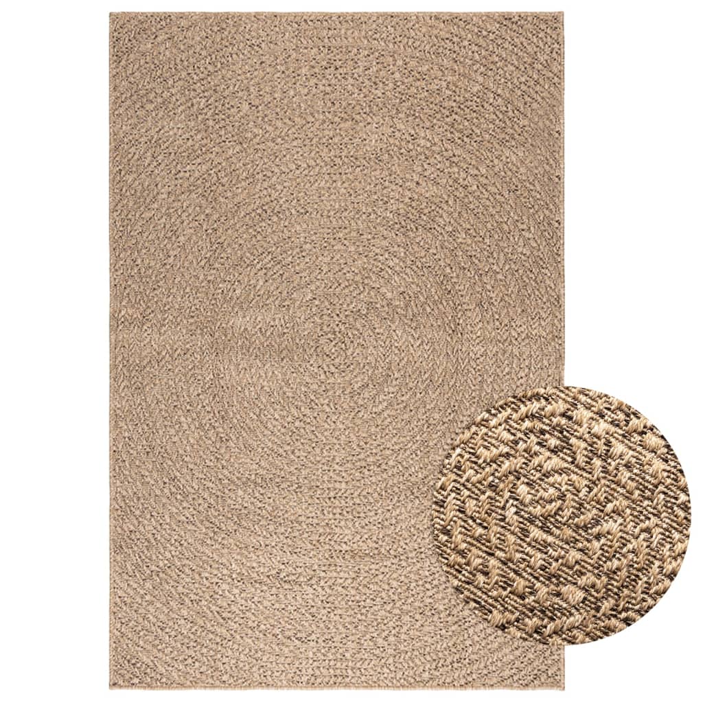 Vidaxl rug Zizur inside and outside 120x170 cm jute look