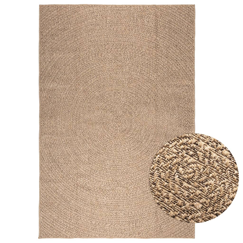 Vidaxl Rug Zizur inde og uden for 200x290 cm jute look