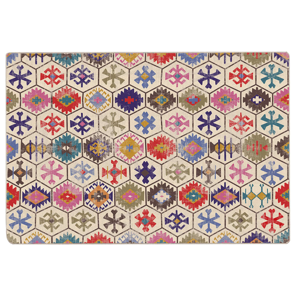 Vidaxl tapis lavable antidérapant 190x300 cm multicolore