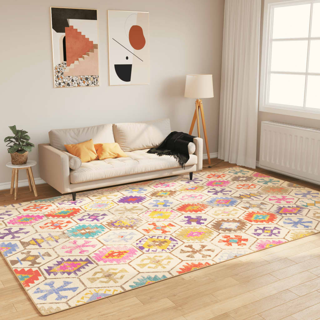 Vidaxl tapis lavable antidérapant 190x300 cm multicolore