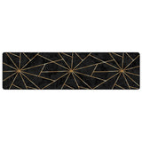 Vidaxl rug washable anti-slip 80x300 cm black and gold colored