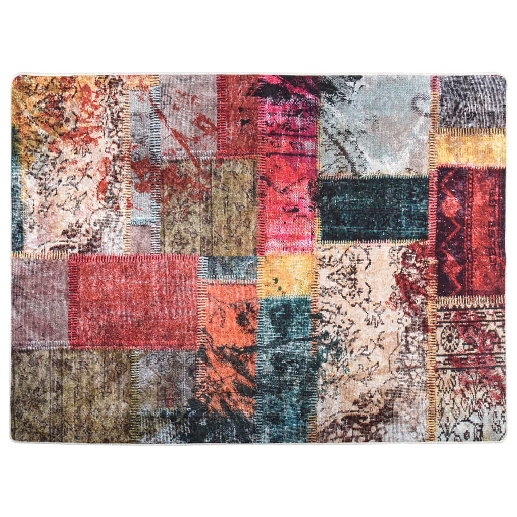 Vidaxl Rug Washable Anti-Slip 400x300 cm Multi-Colored