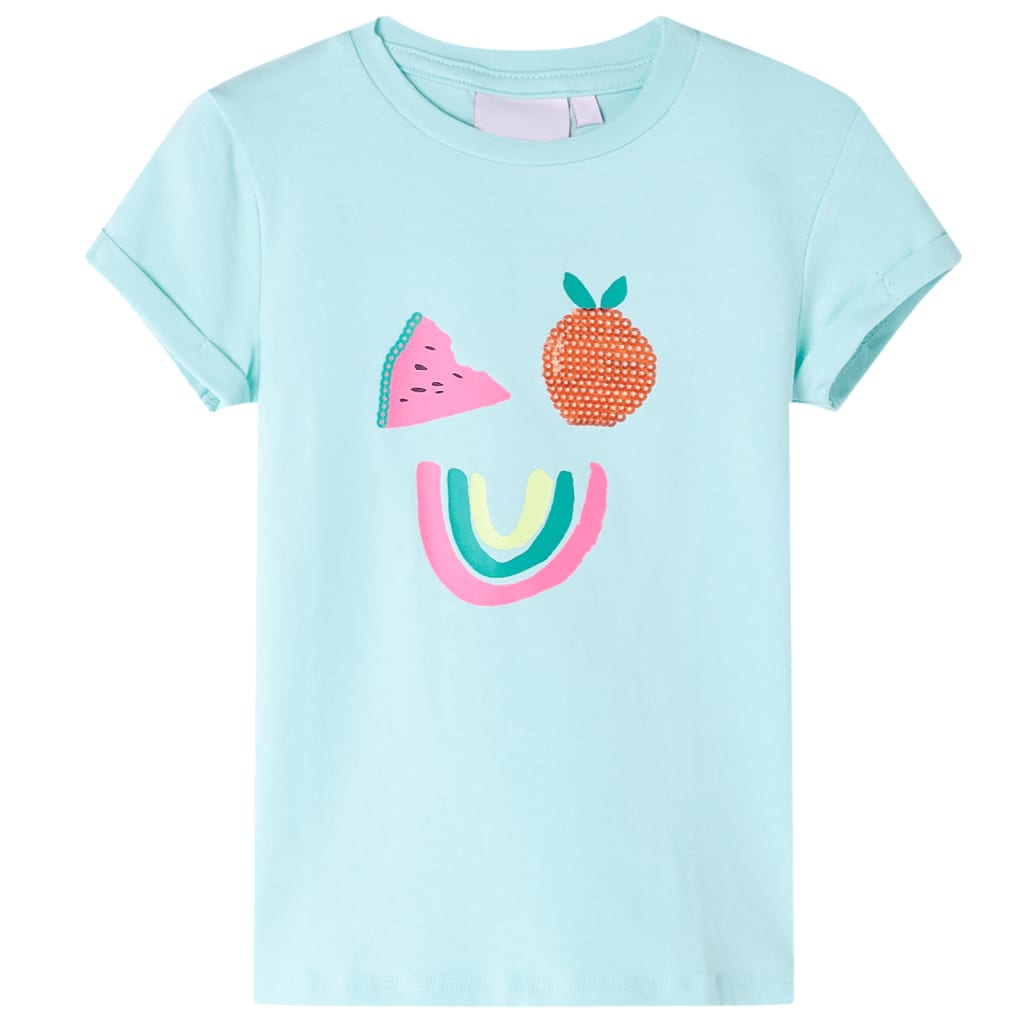 VidaXL Children's T-shirt 140 light sea blue