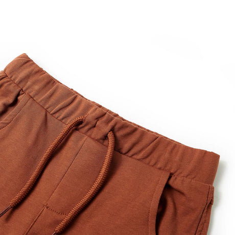 Vidaxl kindershort met trekkoord 92 bruin