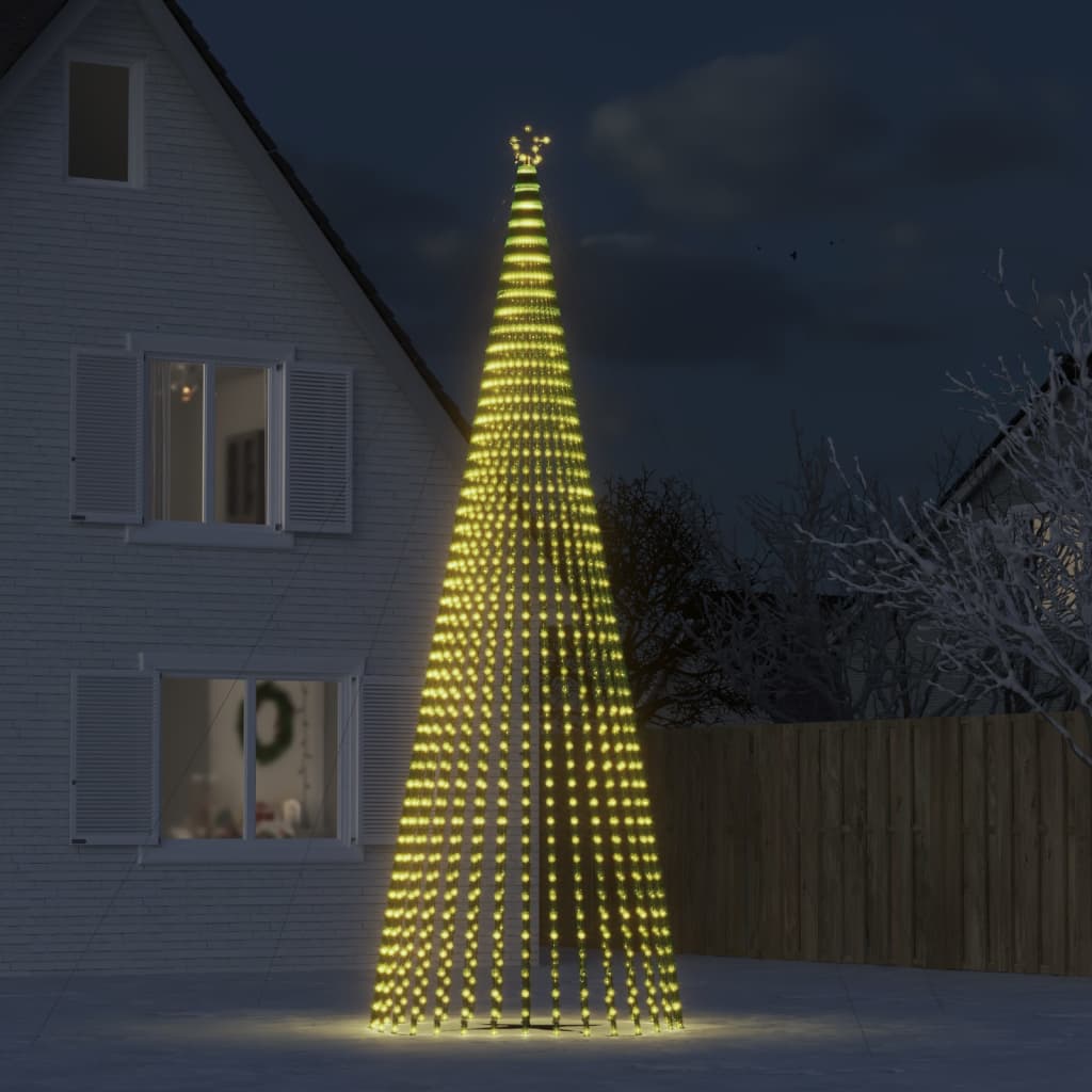 Vidaxl LED Árbol de Navidad 1544 LED 500 cm White White