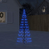 Vidaxl Light Cone On Flagpole 200 Blue LEDS 180 cm