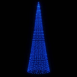 Cono de luz Vidaxl en la bandera 1534 LED azul 500 cm