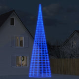 Vidaxl Light cone on flagpole 3000 blue LEDs 800 cm