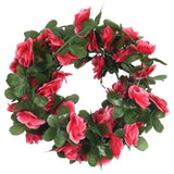 Vidaxl Guierras navideñas con flores 6 st 250 cm Spring Pink -Red