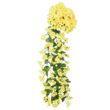 Vidaxl Guierras navideñas con flores 3 st 85 cm amarillo