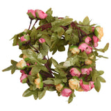 Vidaxl Garlands natalizi con fiori 6 St 215 cm rosa