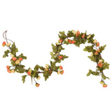 Vidaxl Christmas Garlands z kwiatami 6 St 215 cm Sunrise Red