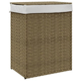 Vidaxl pralnia z pokrywką 46x33x60 cm poli rattan