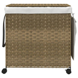 Vidaxl Basket lavanderia su ruote 60x35x60,5 cm rattan