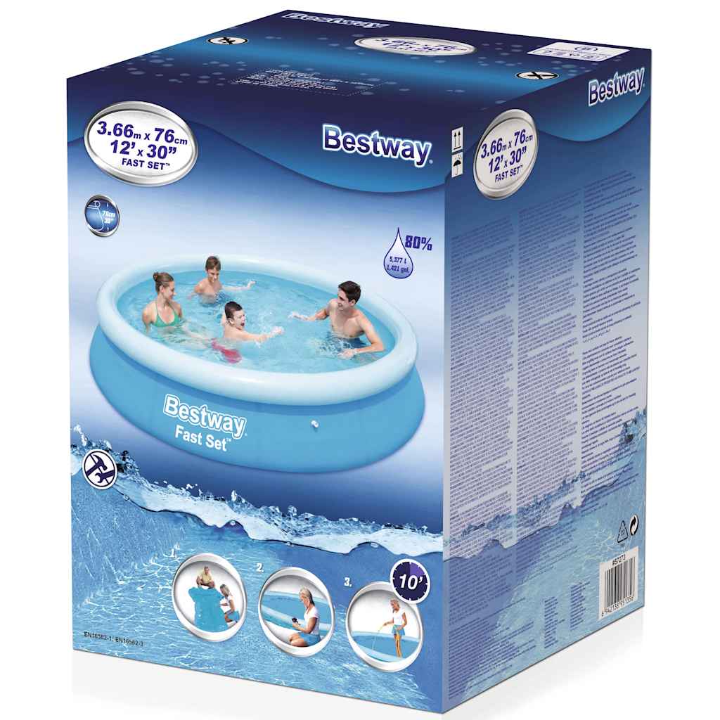 Bestway Fast set piscine gonflable autour de 366x76 cm 57273