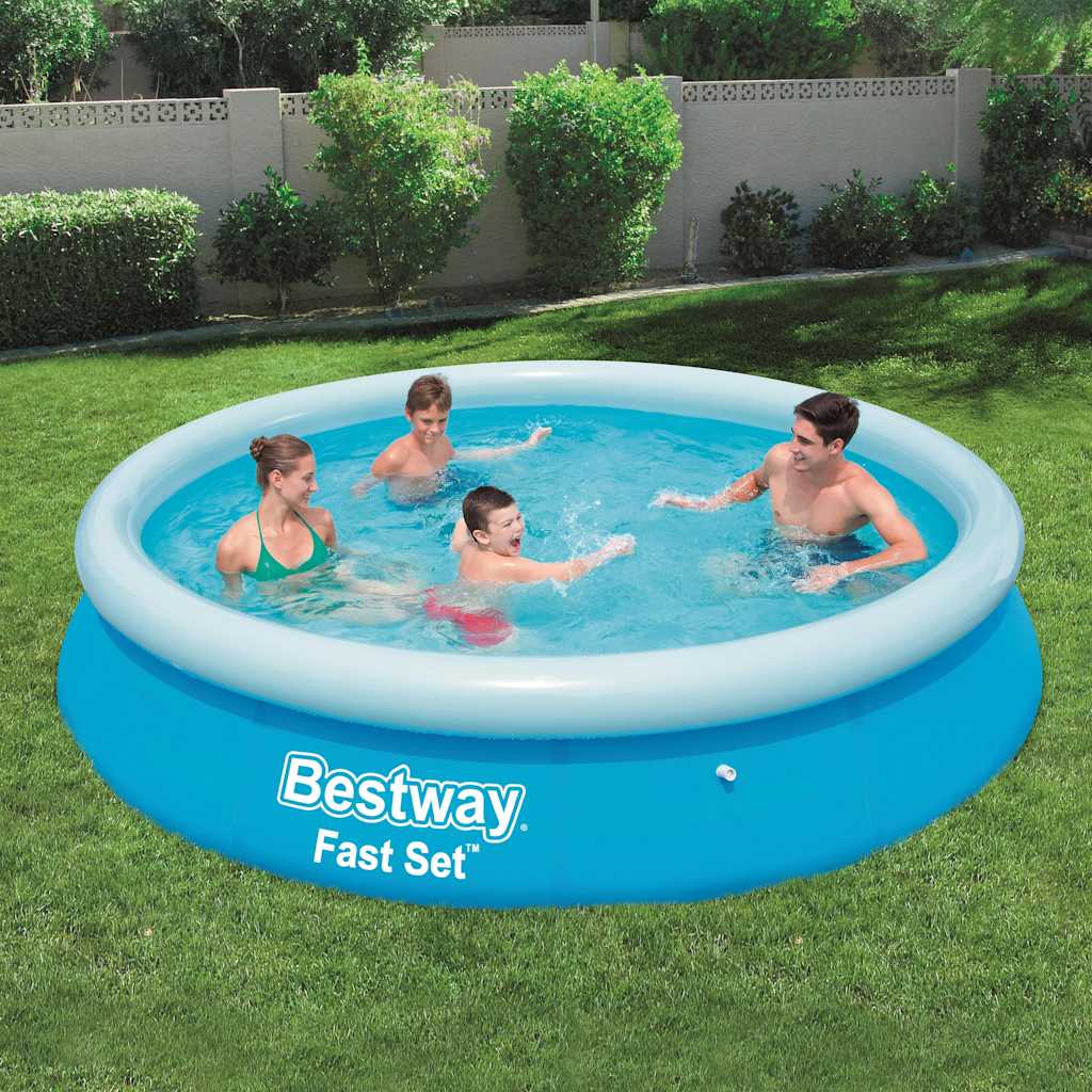 Bestway Fast Set Swimming Pool oppustelig omkring 366x76 cm 57273