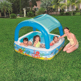 Bestway play swimming pool with roof 140x140x114 cm blue 52192