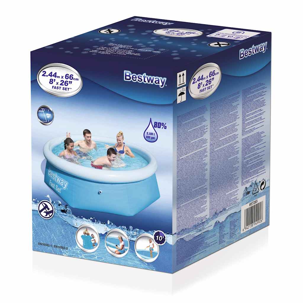 Bestway Fast set piscine gonflable autour de 244 x 66 cm