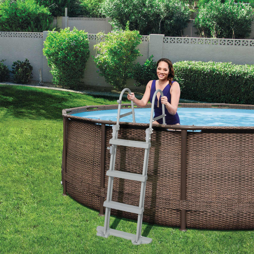 Échelle de piscine vidaxl flowerlear 4 étapes 122 cm 58331