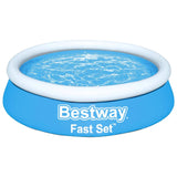 Bestway Fast Set Zwembad opblaasbaar rond 183x51 cm blauw