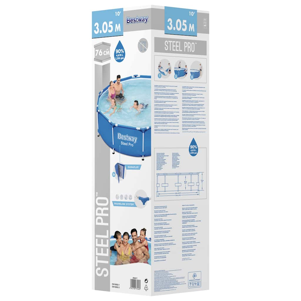 Bestway Swimming Pool Steel Pro 305x76 cm