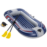 BECHWAY HYDRO-FORCE BARCO INFLABLE CON BOMBA Y PANES DE RANGULA AZUL