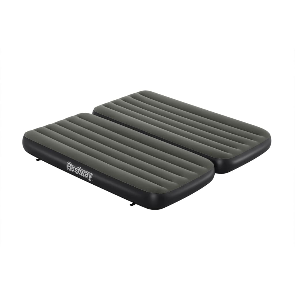 Bestway Airbed 3-in-1 oppblåsbar 188x99x25 cm svart og grått