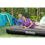 Bestway Airbed 3-in-1 oppblåsbar 188x99x25 cm svart og grått