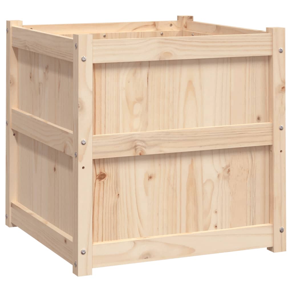 Boîte de planification Vidaxl 60x60x60 cm Pine solide